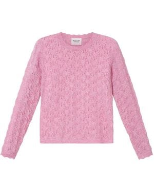 Isabel Marant Obeline Openwork Knit Jumper - Pink