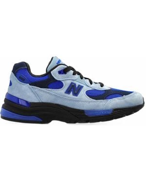 New Balance U992Ar Paneled Sneakers - Blue