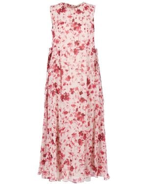 Max Mara Floral Tie Dress - Pink