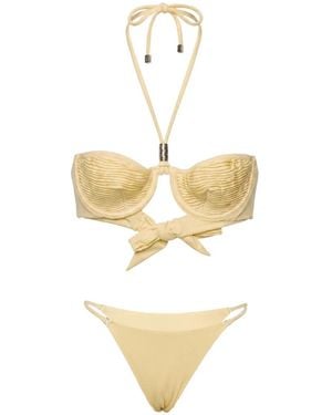 Selia Richwood Amy Shirred Underwired Bikini - White