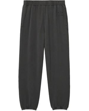Izzue Logo-Embroidered Track Pants - Gray