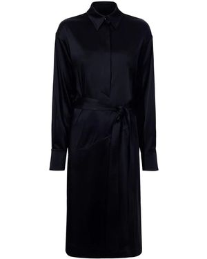 Proenza Schouler Andy サテンドレス - ブルー