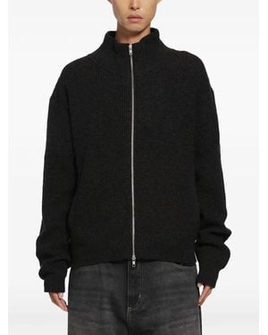 Song For The Mute Zip-Up Funnel-Neck Jacket - Black