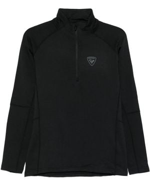 Rossignol Blackside Fleece-Sweatshirt mit kurzem Reißverschluss - Schwarz