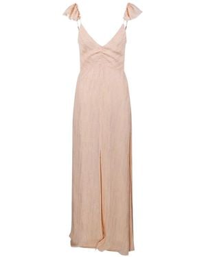 forte_forte Les Fils D'Argent Ruffled Maxi Dress - White