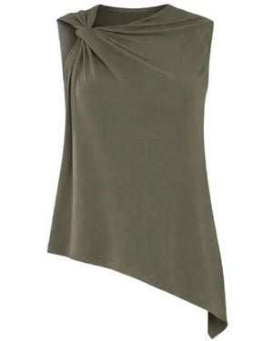 JOSEPH Fadila Knot-Detail Sleeveless Top - Green