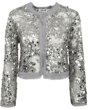 Baum und Pferdgarten Bethina Sequin-Embellished Jacket - Grey