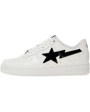 A Bathing Ape Bape Sta #2 Star-Lightning Trainers - White