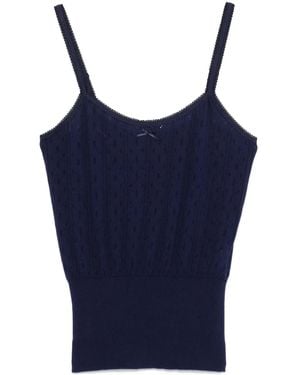 JW Anderson ポインテールニット トップ - ブルー