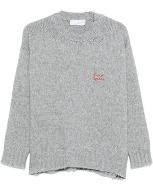 Giada Benincasa Pullover Mit Rundhalsausschnitt - Grau