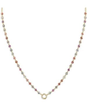 Eden Presley Sapphire And Diamond Necklace - Metallic