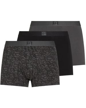 KARL LAGERFELD Ikon All-Over Print Boxers (Set Of Three) - Black