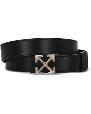 Off-White c/o Virgil Abloh Arrow-Motif Leather Belt - Black