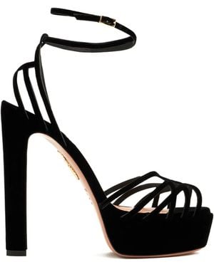 Aquazzura 130Mm Strap-Detail Sandals - Black