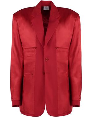 Vetements Satin Blazer - Red