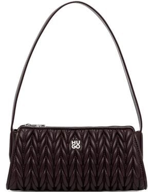 HUGO Logo-Plaque Tote Bag - Black