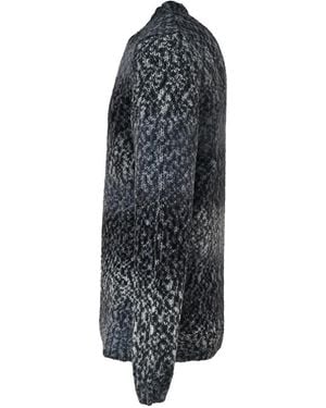 Dondup Jacquard-Pullover Mit Rundem Ausschnitt - Blau