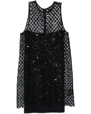 Herskind Jamie Floral-Sequin Dress - Black