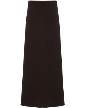 P.A.R.O.S.H. A-Line Midi Skirt - Black