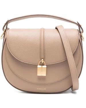 DeMellier London Lock-Accent Saddle Bag - Natural