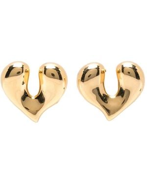 Missoma Molten Heart Earrings - Metallic