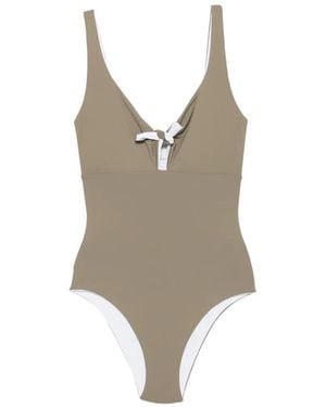 Fisico Knot-Detail Swimsuit - Natural