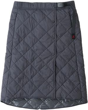 Gramicci Quilted-Effect Midi Skirt - Blue