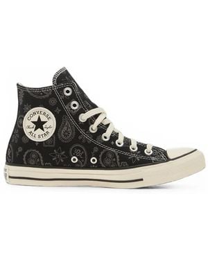 Converse Chuck Taylor All Star Paisley-Print Sneakers - Black