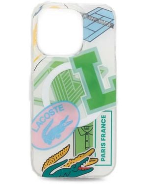 Lacoste Funda Para Iphone 15 Pro Con Motivo Gráfico - Verde