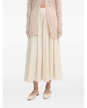 Pedro Del Hierro Madrid Falda midi plisada - Neutro