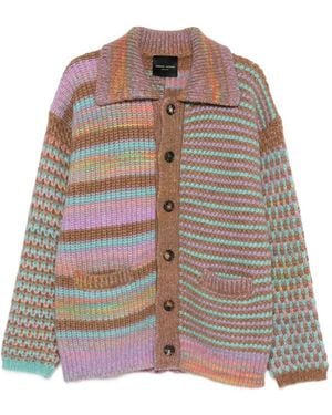 Roberto Collina Patterned Cardigan - Brown
