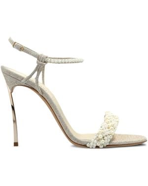 Casadei Pearlsway Blade Sandals - Metallic