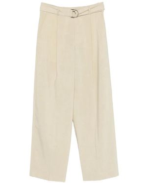 Nanushka Belted Wide-Leg Trousers - White