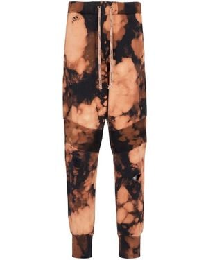 Balmain Tie-Dye Print Track Trousers - Orange