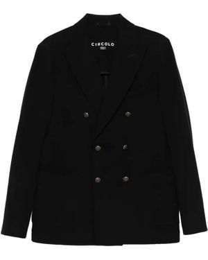 Circolo 1901 Double-Breasted Jacket - Black