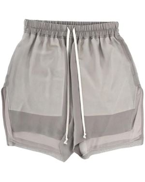 Rick Owens Boxers Drawstring-Waist Shorts - Grey