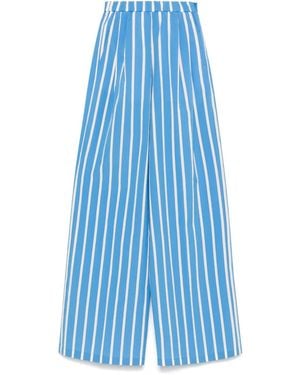 forte_forte Striped Palazzo Trousers - Blue