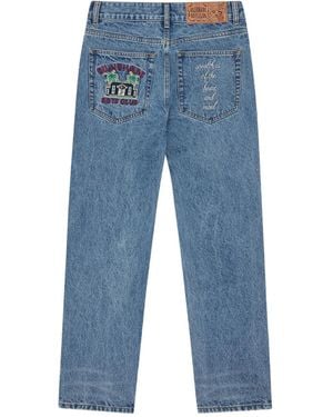 BBCICECREAM Embroidered-Pocket Jeans - Blue