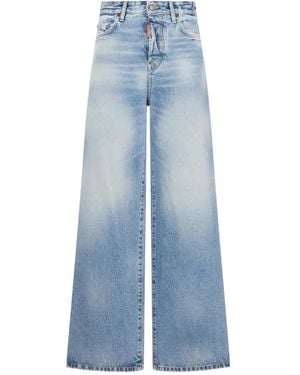 DSquared² Logo-Patch Jeans - Blue