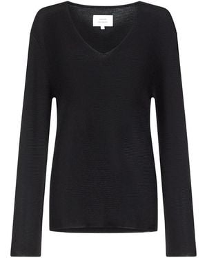Loulou de Saison Saya V-Neck Jumper - Black