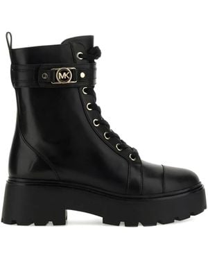 MICHAEL Michael Kors バックル コンバットブーツ - ブラック