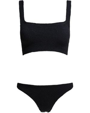 Hunza G Xandra Crinkle-Effect Bikini - Black