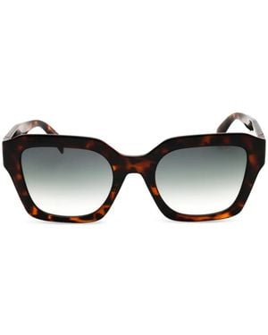 Levi's Tortoiseshell-Effect Rectangle-Frame Sunglasses - Black