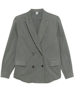 Aspesi Blazer de algodón con doble botonadura - Gris