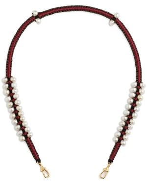 Marie Lichtenberg Ica Halskette Mit Perlen - Rot