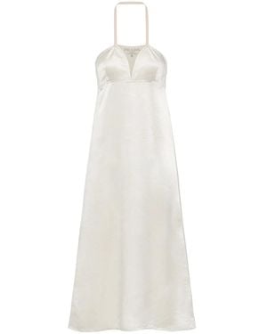 Prada Satin Slip Dress - White