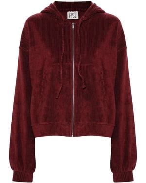 Baserange Corduroy Hoodie - Red