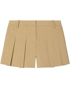 Tory Burch Pleated Shorts - Natural
