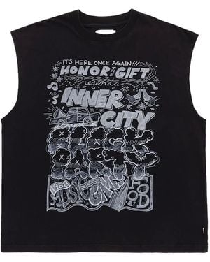 Honor The Gift Block Party グラフィック タンクトップ - ブラック