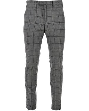 PT Torino Pantaloni A Quadri - Grigio